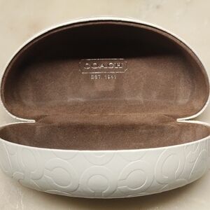 Coach White Sunglasses Case